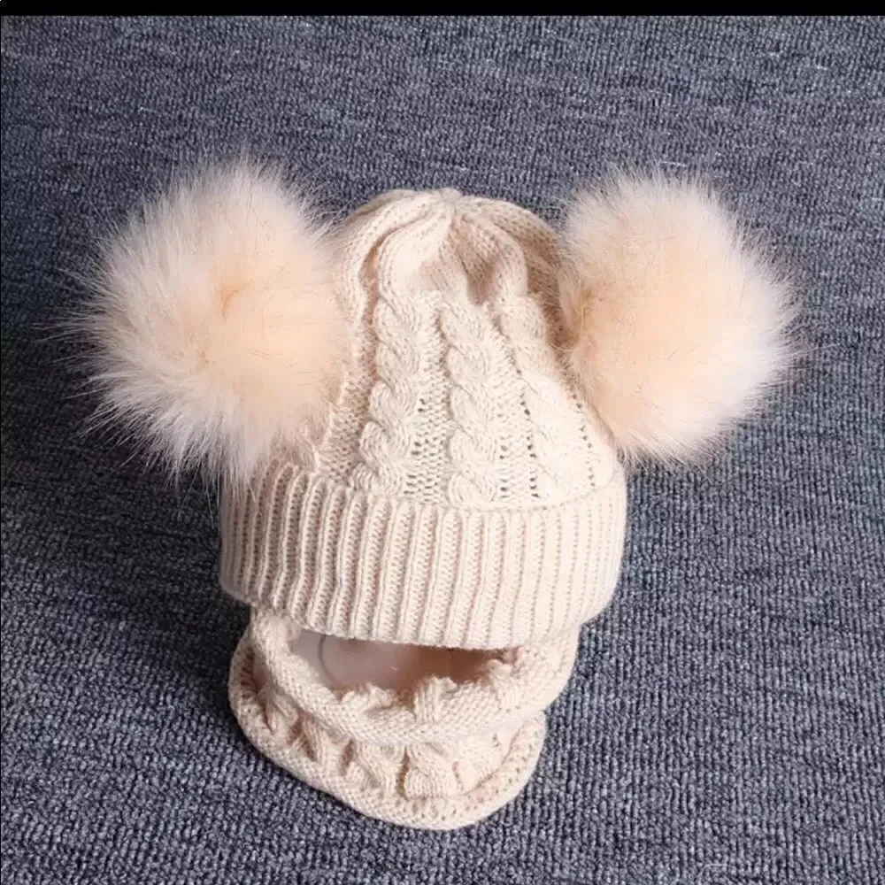 Brand New Winter Girls Hat Scarf Set